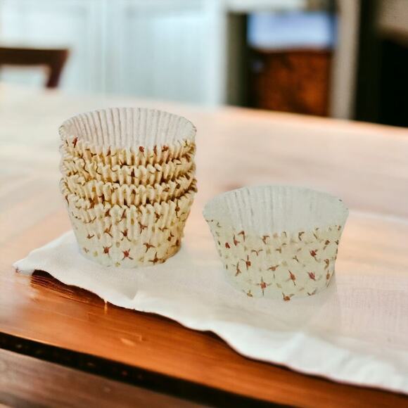 IKEA VINTERFINT Paper Baking Cups in Floral Beige Pattern Includes 2 (65… - Picture 5 of 5